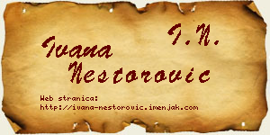 Ivana Nestorović vizit kartica